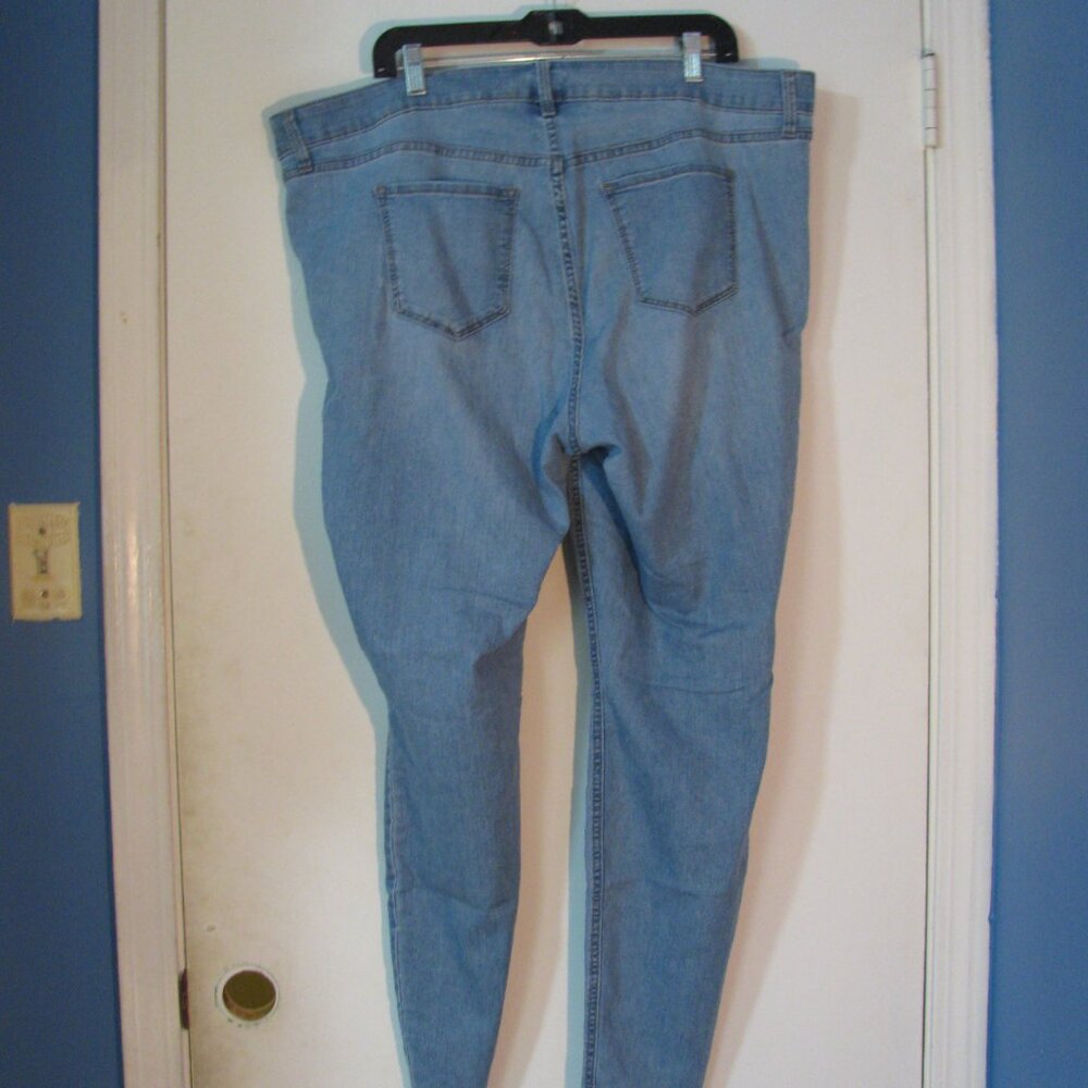 Old Navy Jeans Plus Size 22L 22 Long Blue Jean Denim Super Skinny FINAL - Picture 5 of 7